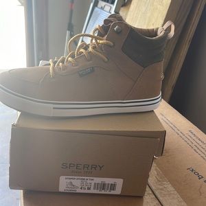 Brand new never worn. Boys Sperry boots
